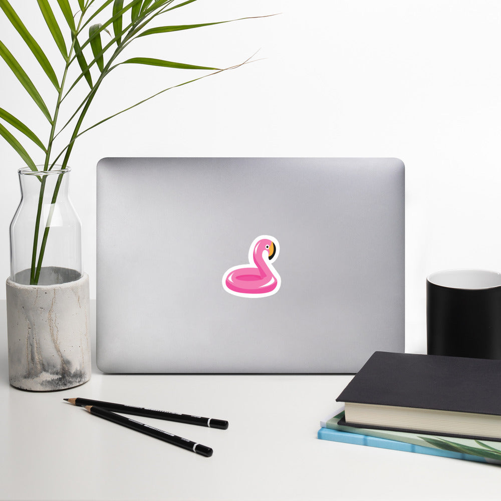 Pink Flamingo Floaty Sticker