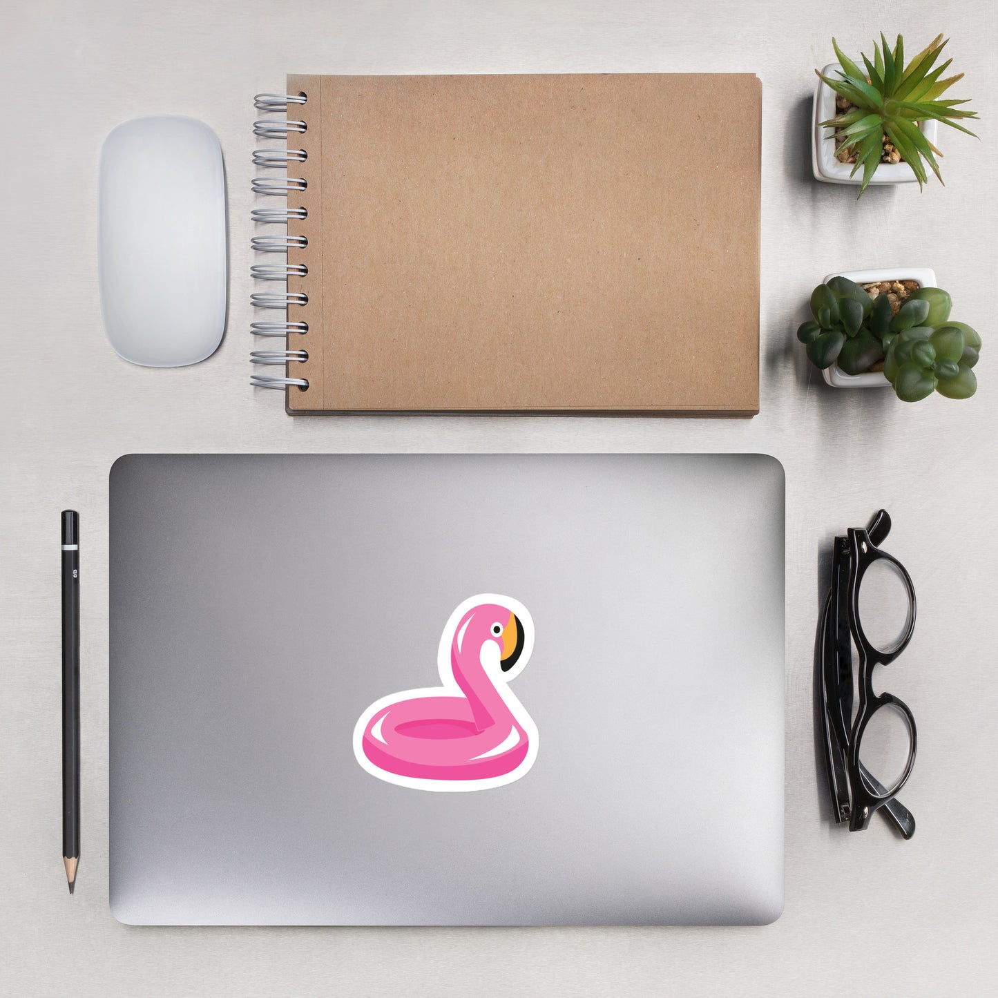 Pink Flamingo Floaty Sticker