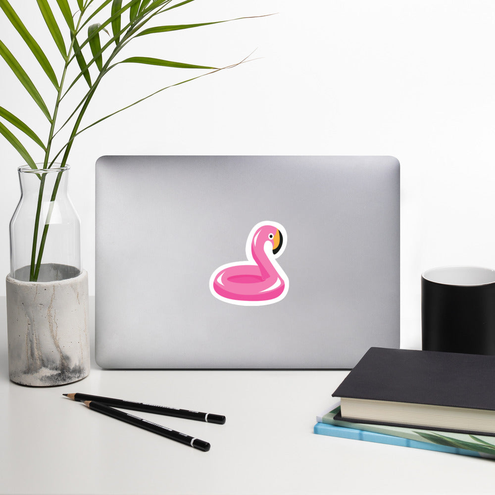 Pink Flamingo Floaty Sticker