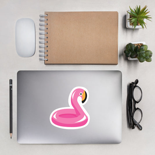 Pink Flamingo Floaty Sticker