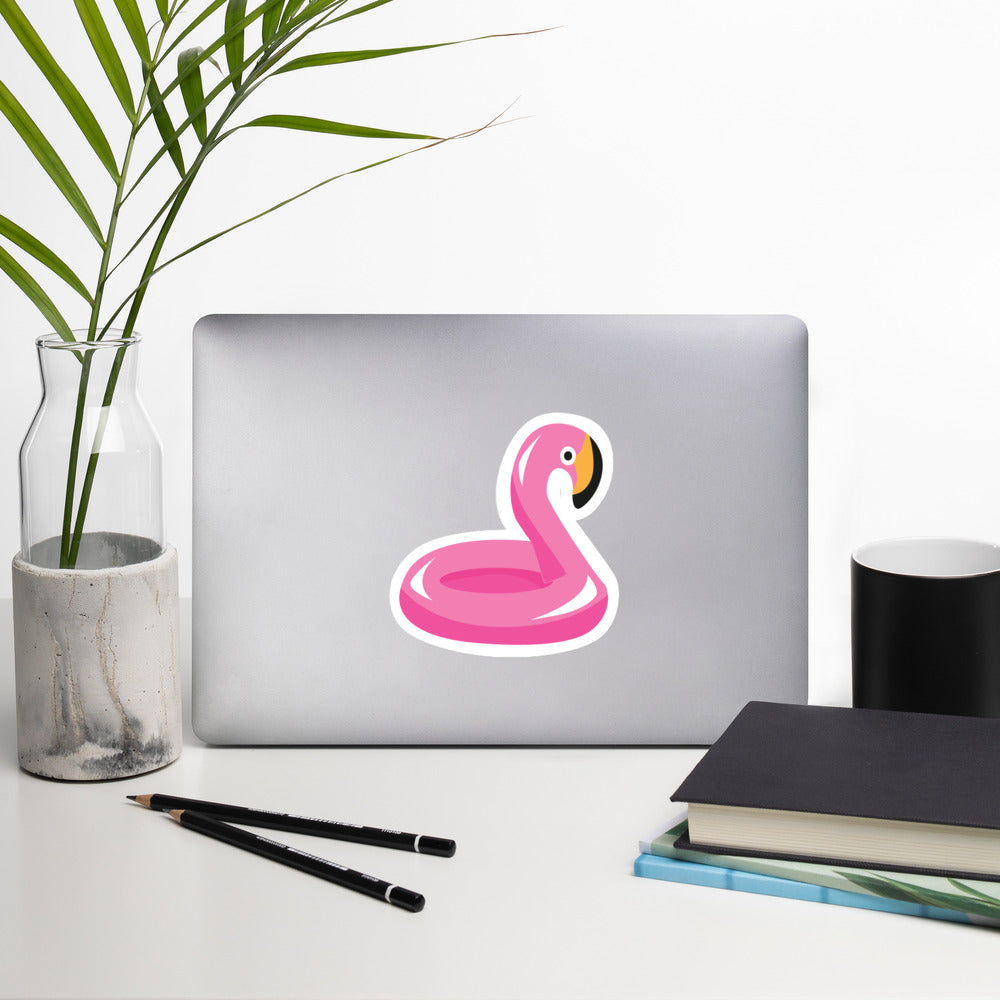 Pink Flamingo Floaty Sticker